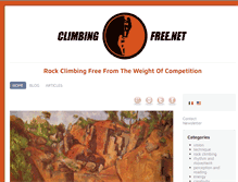 Tablet Screenshot of climbingfree.net